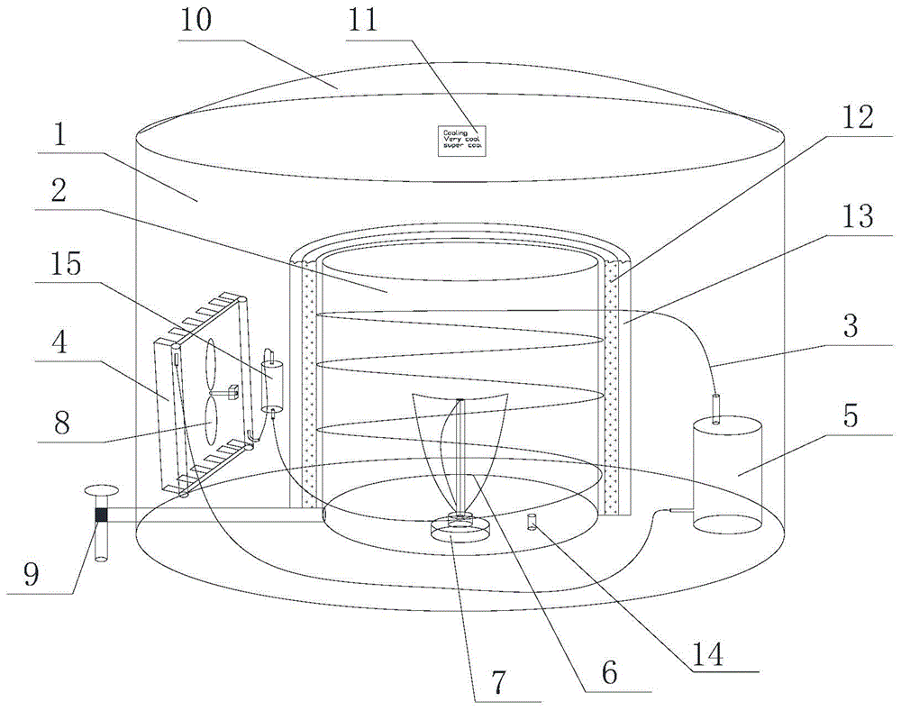 Method for milk cold storage by milk storage quick-cooling machine