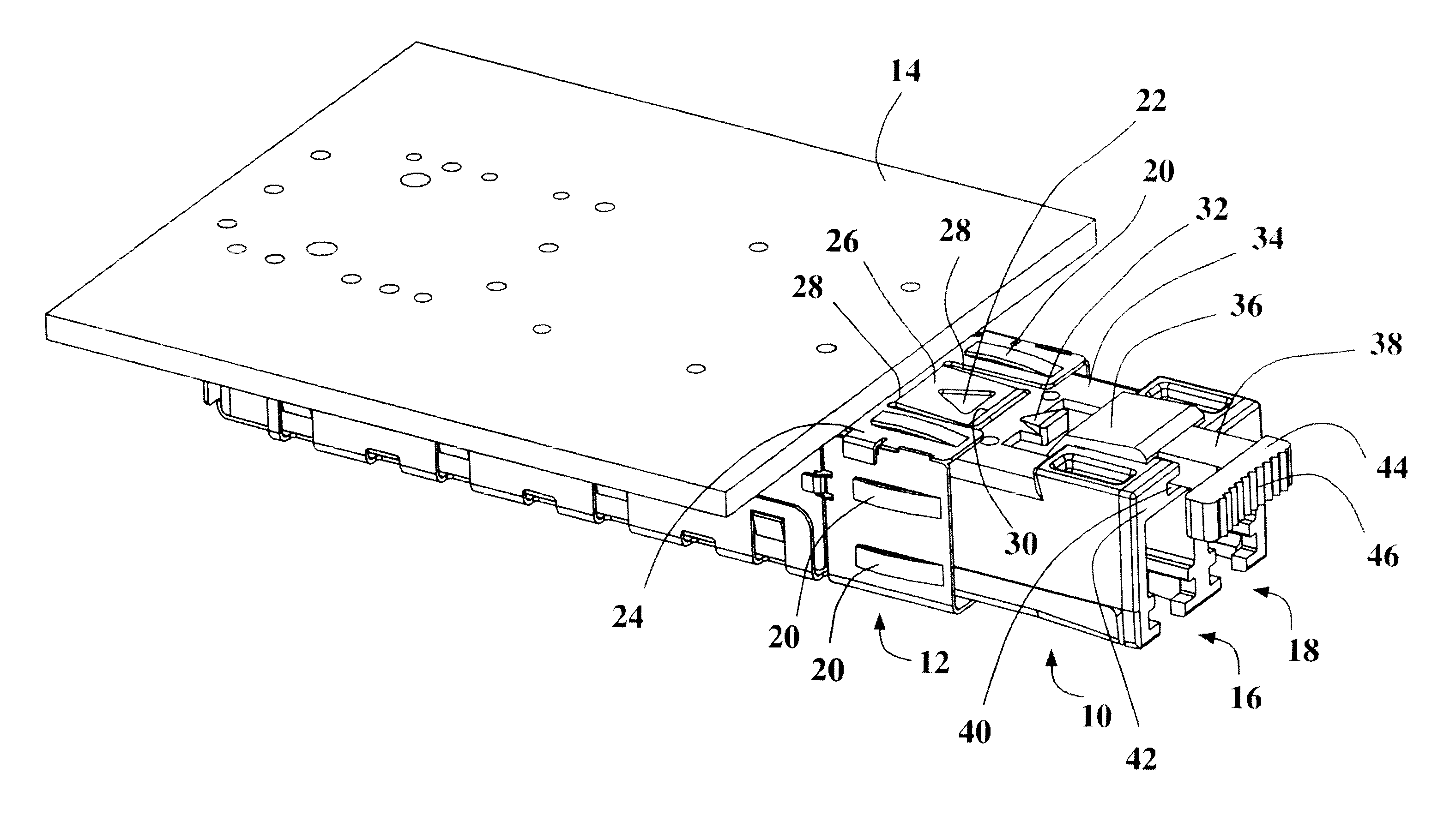 Pluggable transceiver module with extended release and removal lever