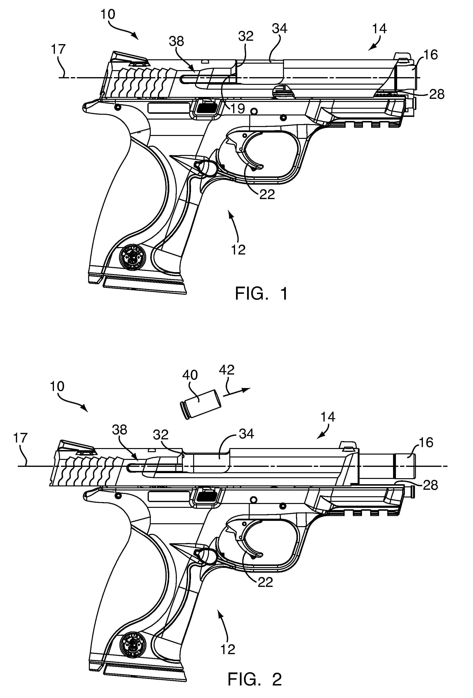 Firearm frame with configurable grip