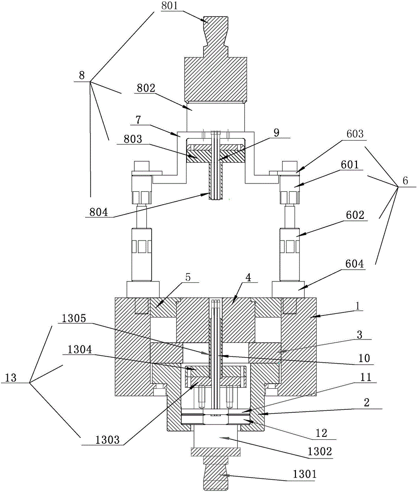 Small-hole-diameter porous die device for tablet press