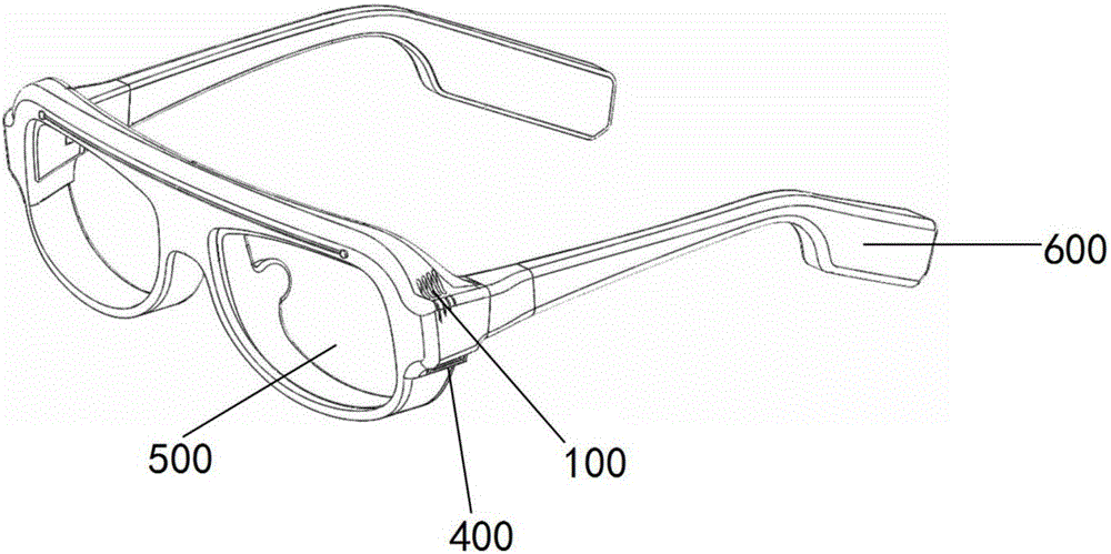 Glasses capable of humidifying eyes and glasses frame