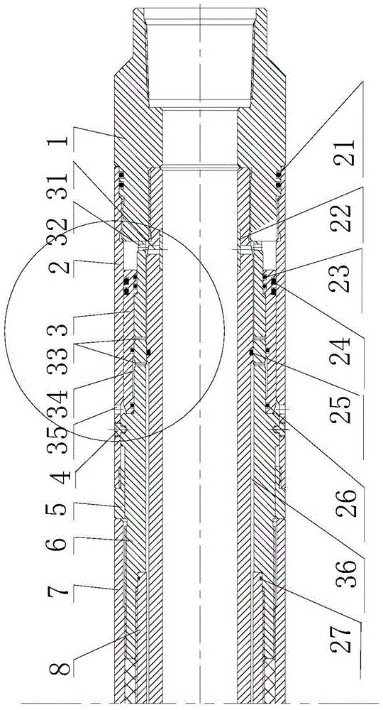 Hydraulic expansion self-locking sealed flushable well packer