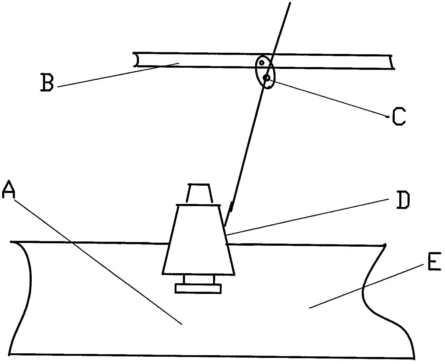 Inversed type cylinder weft backing-off device