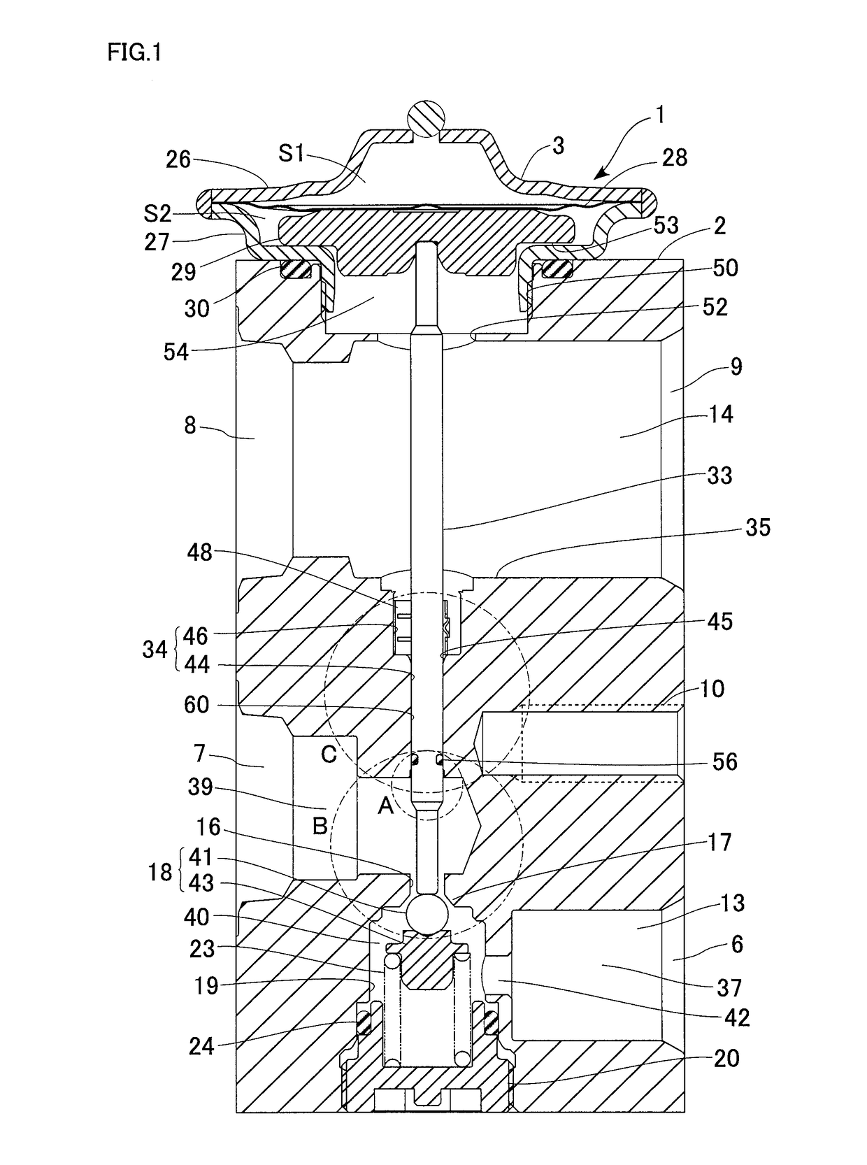 Expansion valve with vibration proof spring