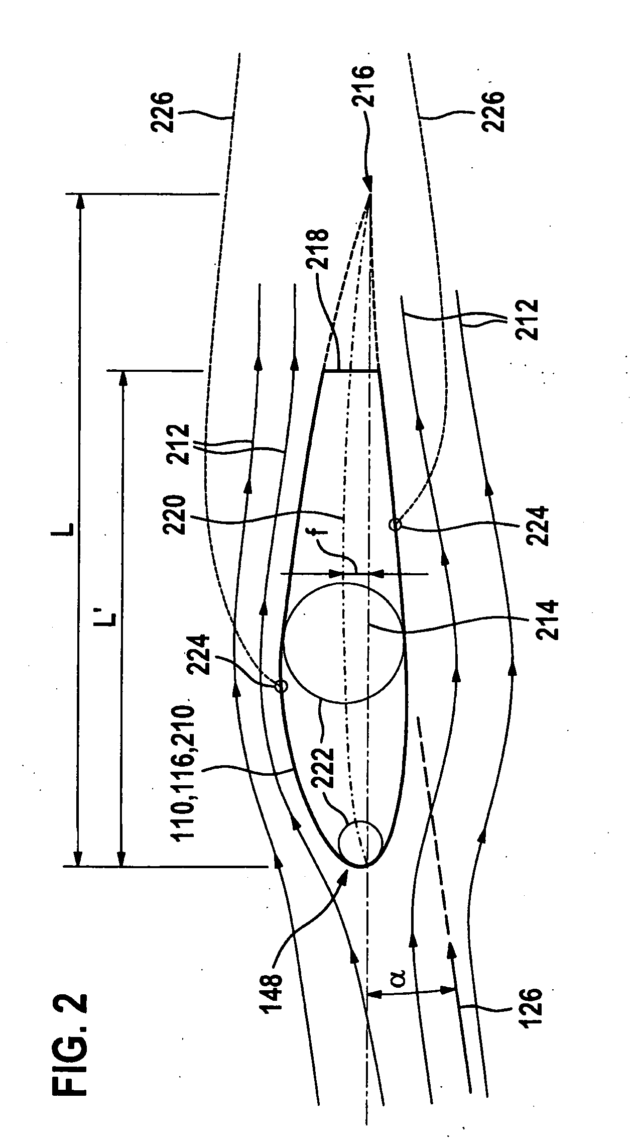 Plug-in sensor having improved fluid mechanics