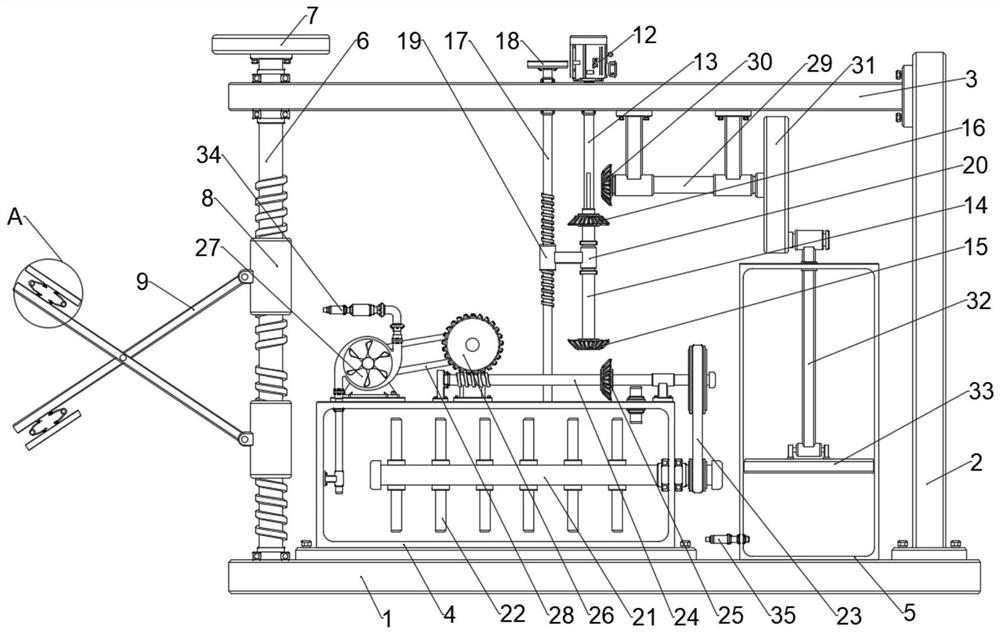 A neurosurgery posterior cranial distraction drainage device