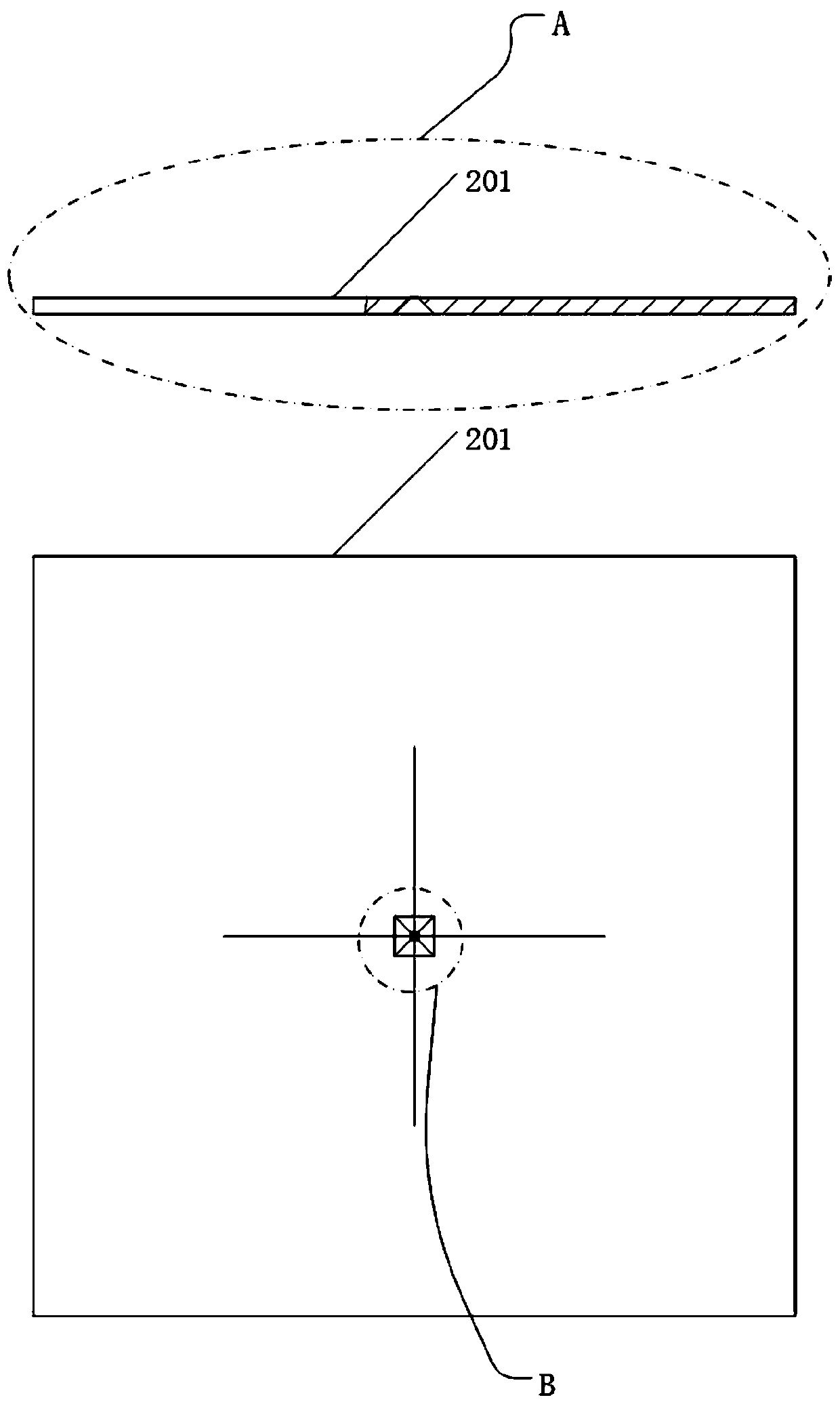 A stepped collimator structure for direct-write vacuum evaporation system