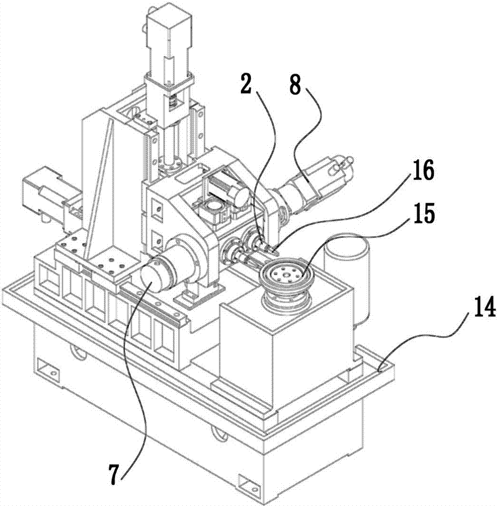Polyhedron precision machining device with feedback detection function