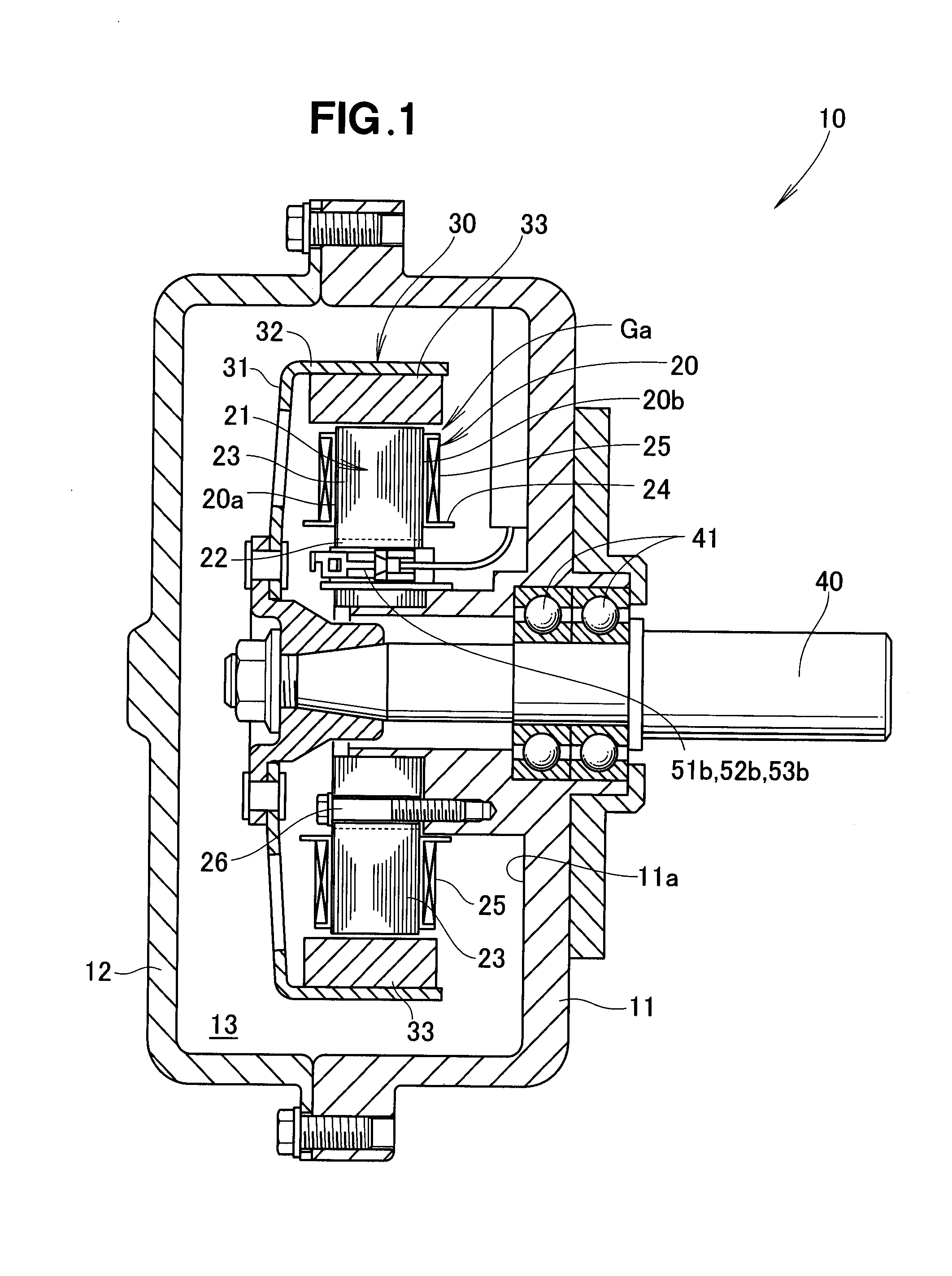 Multi-pole, three-phase rotary electric machine