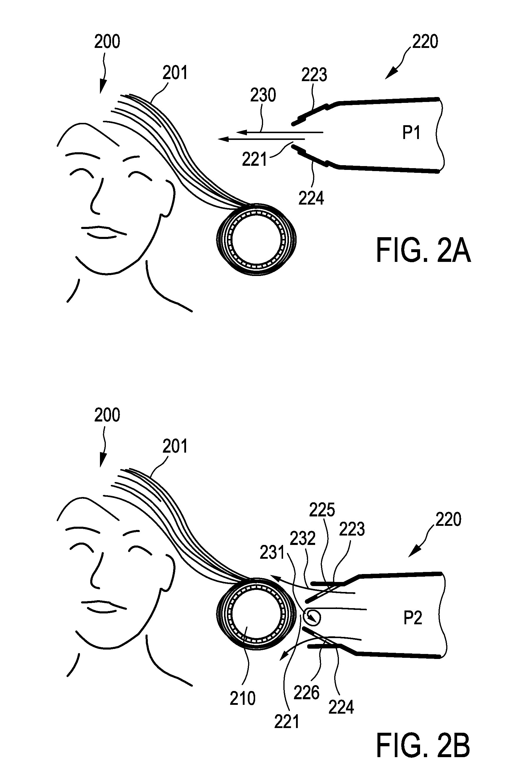 Hair dryer with air outlet arrangement