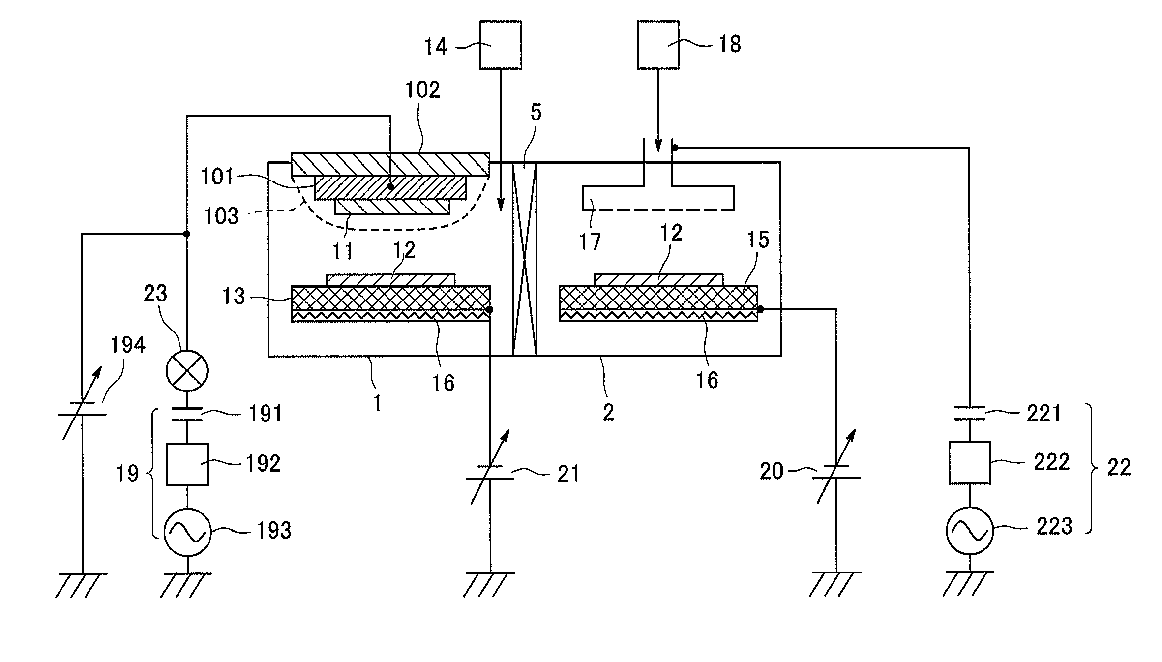 Magnetron sputtering apparatus and production method of thin film