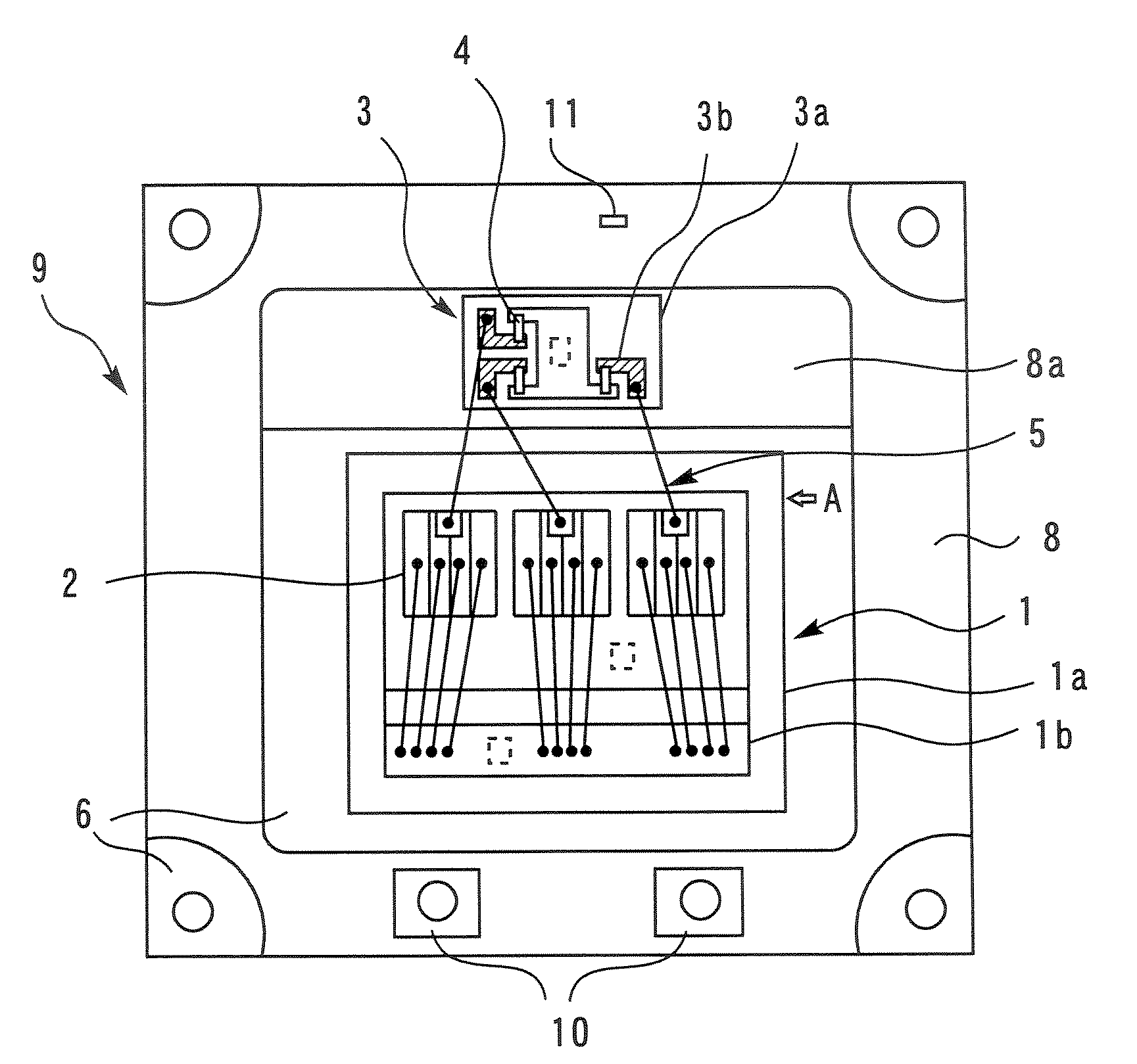 Semiconductor device having a resistance for equalizing the current distribution