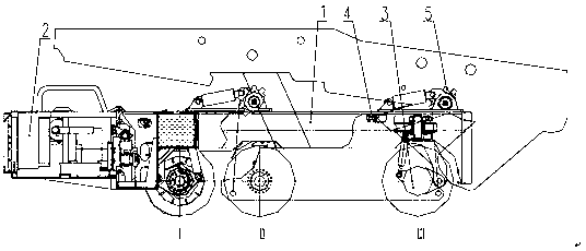 Integrated bracket carrying vehicle with double steering gears