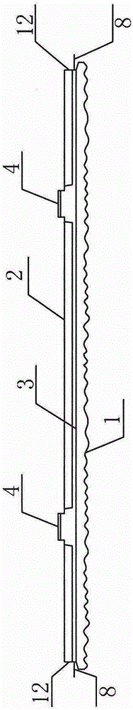 External thermal insulation cement decoration panel provided with rigid sealing joint serving as vertical joint and assembling method thereof