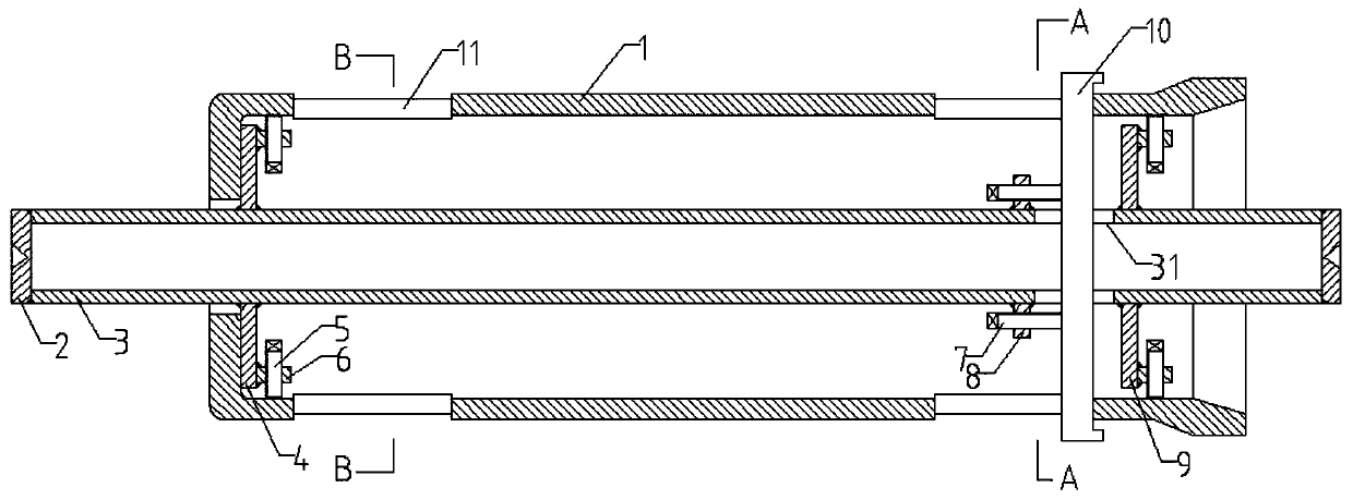 Hot-blast stove column one-time clamping turning clamping device