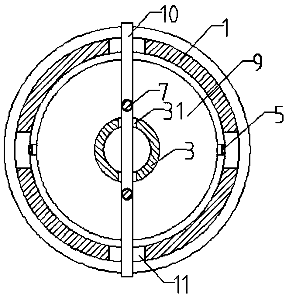 Hot-blast stove column one-time clamping turning clamping device