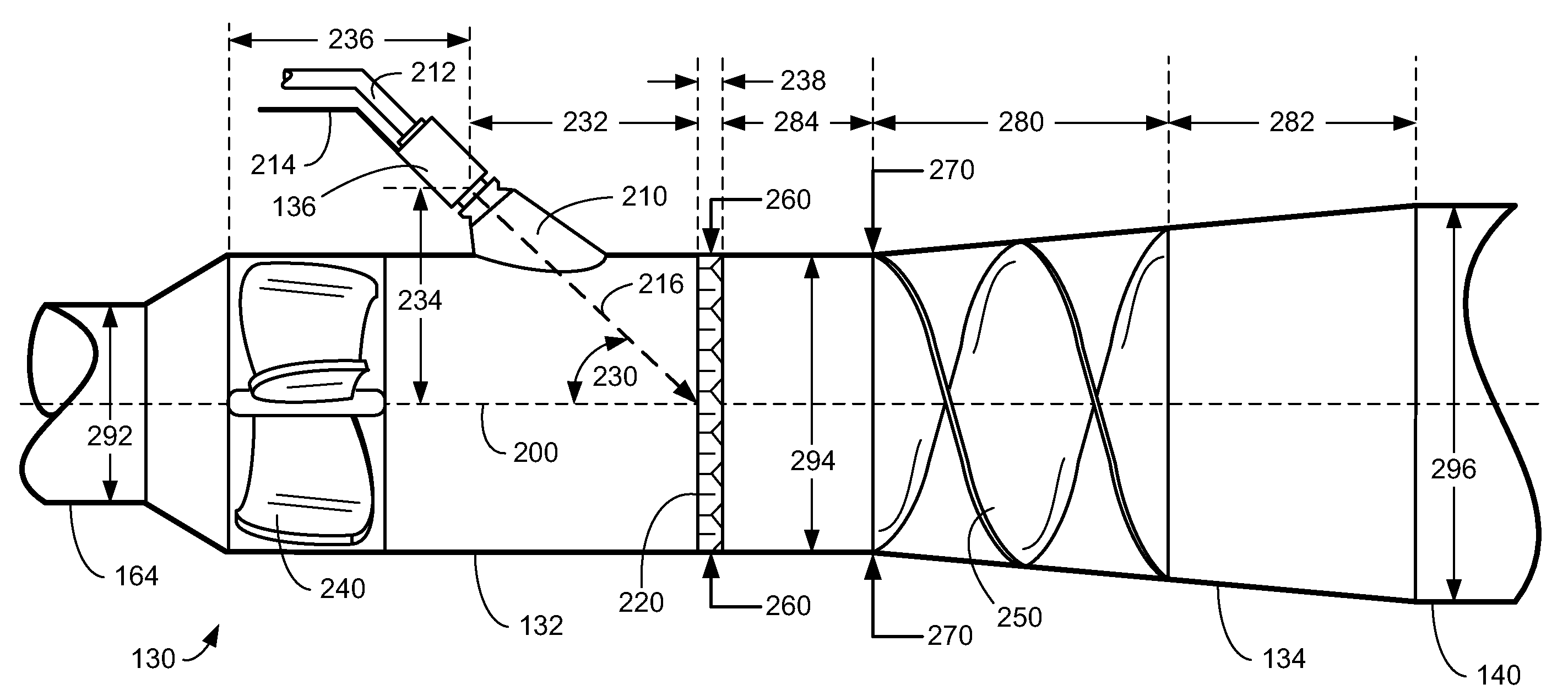 Approach for Delivering a Liquid Reductant into an Exhaust Flow of a Fuel Burning Engine