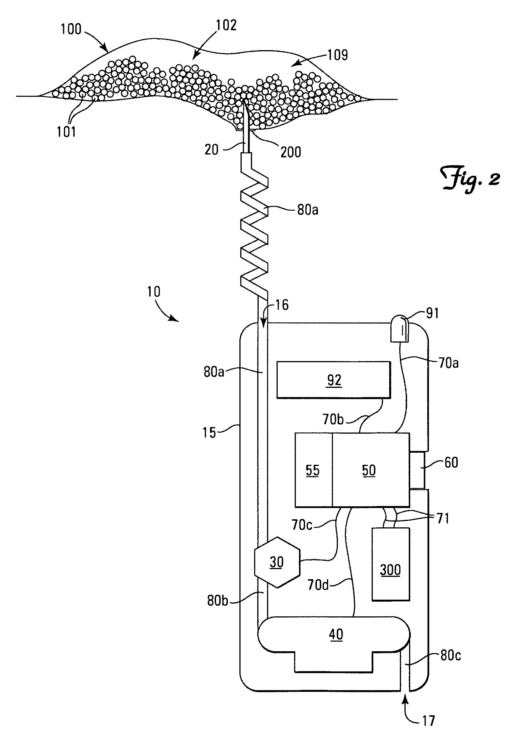 Instrument and method for measuring the volume of a hermetically sealed variable volume and pressure conforming container