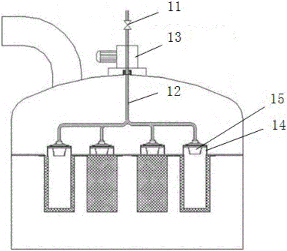 Back flushing device for fluidized granulator filter and back flushing method thereof