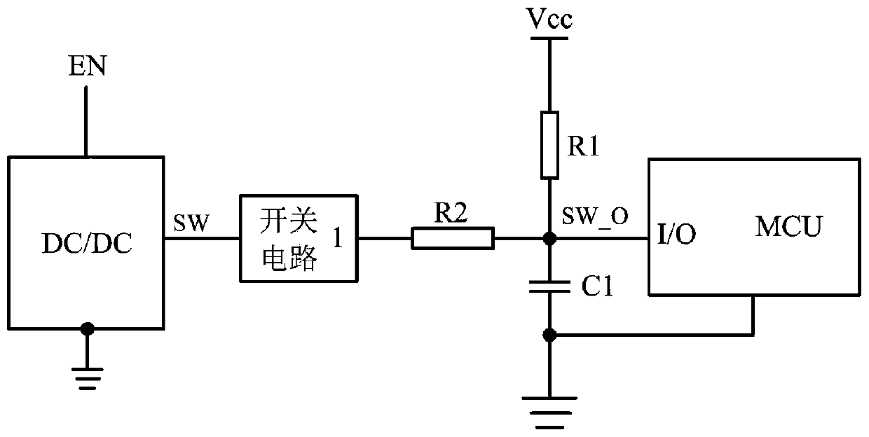 Switching power supply detection circuit