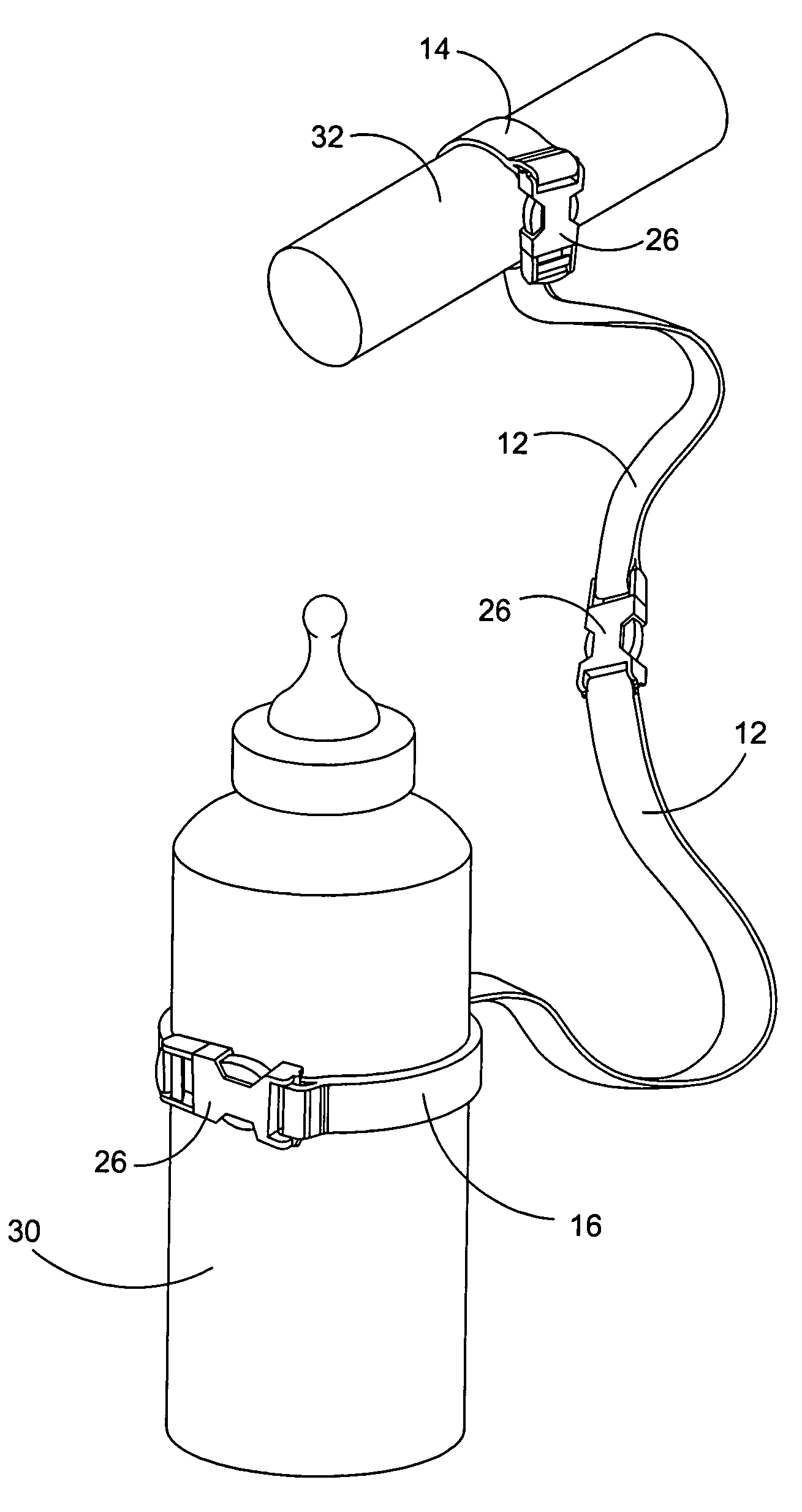 Bottle tethering device