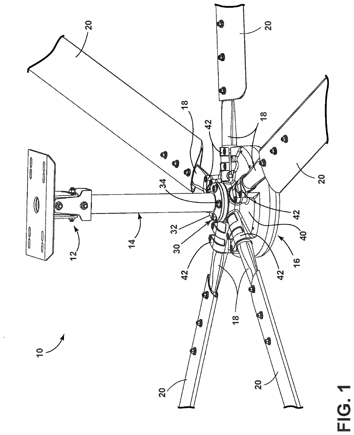 Ceiling fan hanger assembly