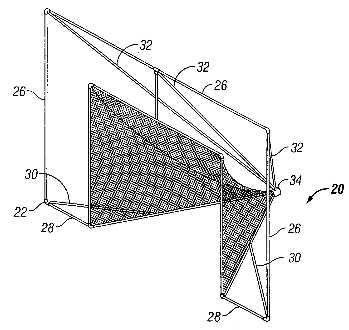 Method and apparatus for modifying a sports goal