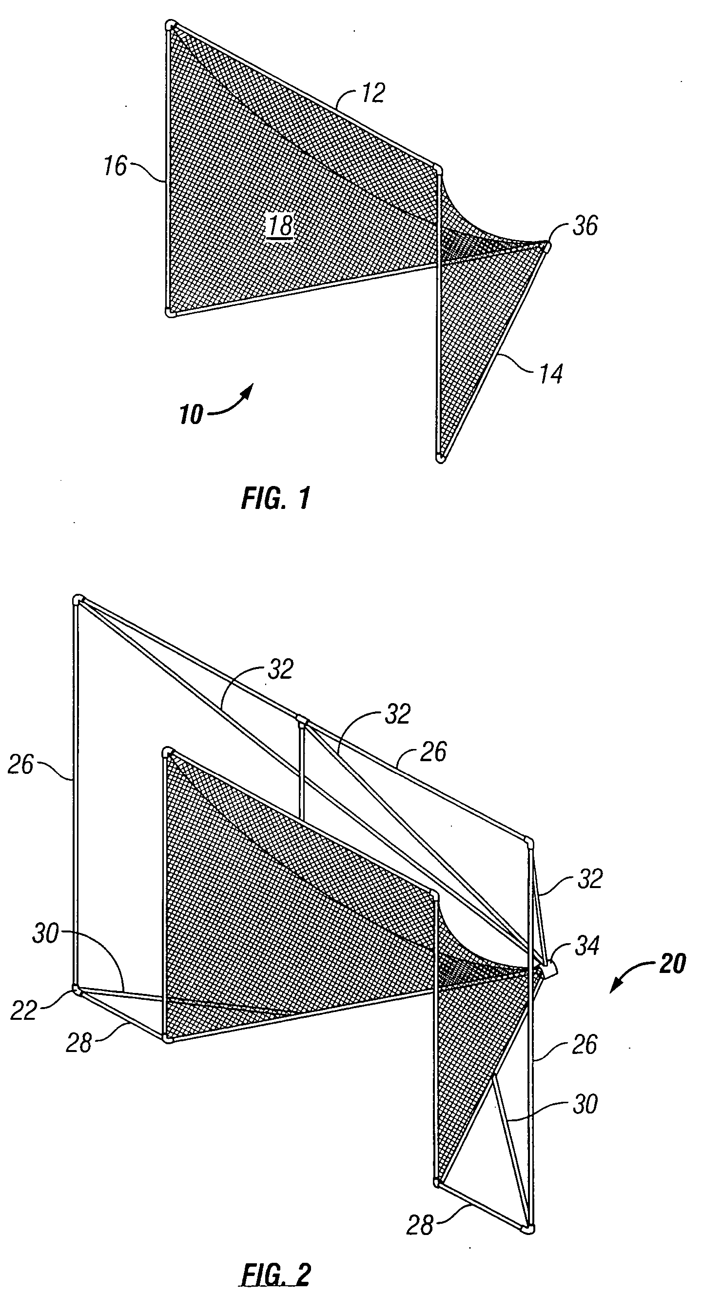 Method and apparatus for modifying a sports goal