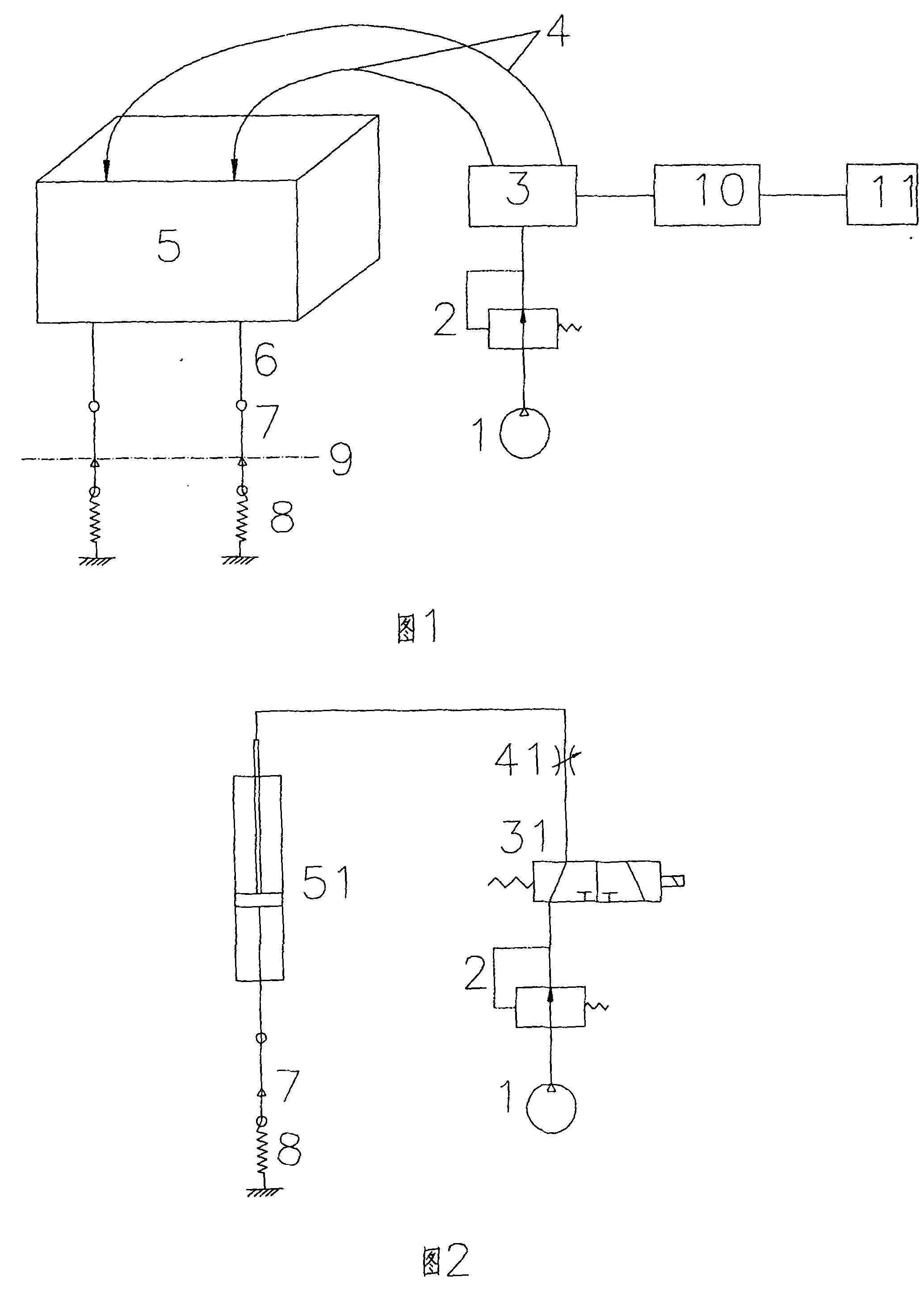 Air-actuated jacquard device