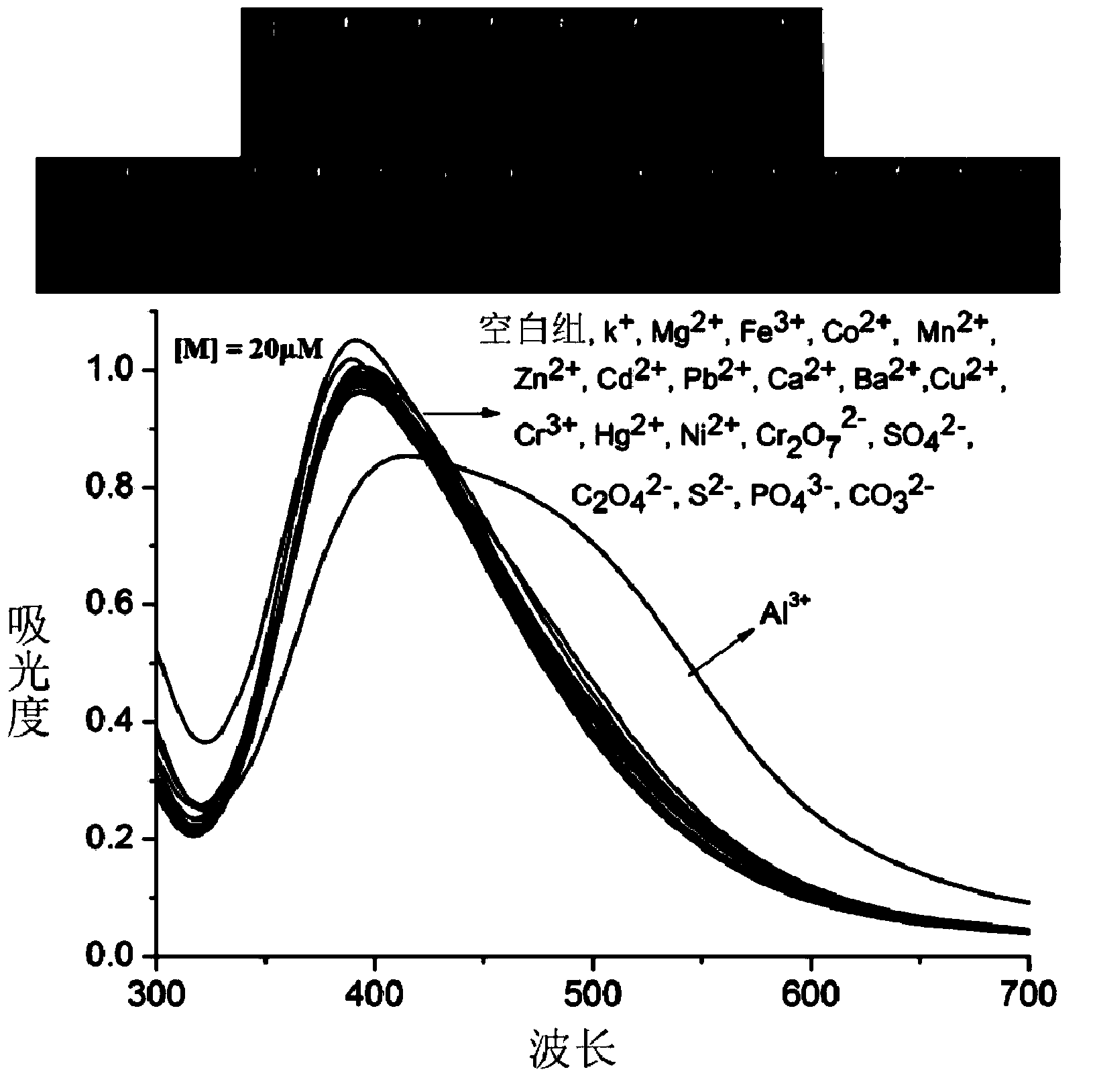 Trivalent aluminum ion detection reagent and method