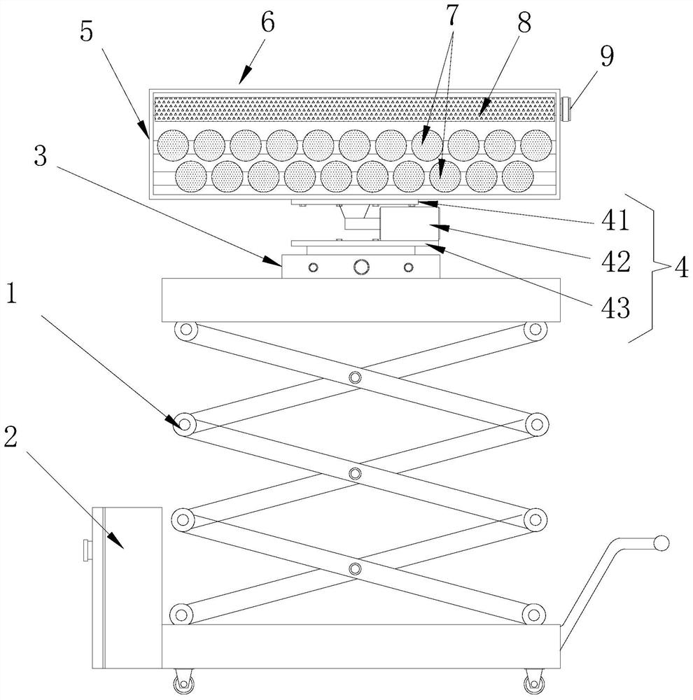 An indoor wall paint removal device