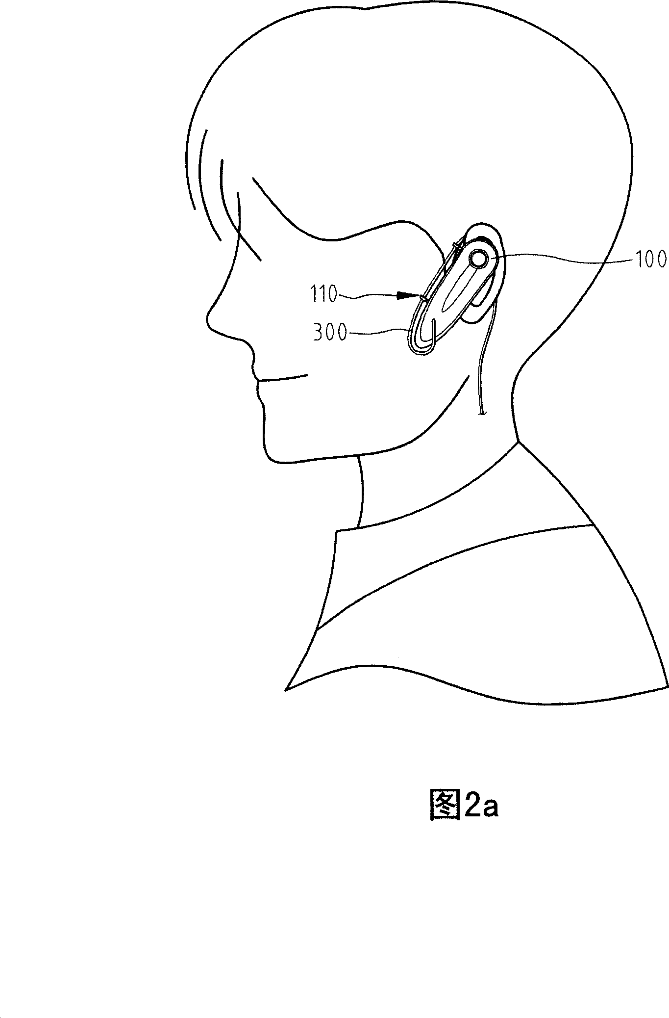 Dropping-proof external structure for single-ear cable earphone microphone device