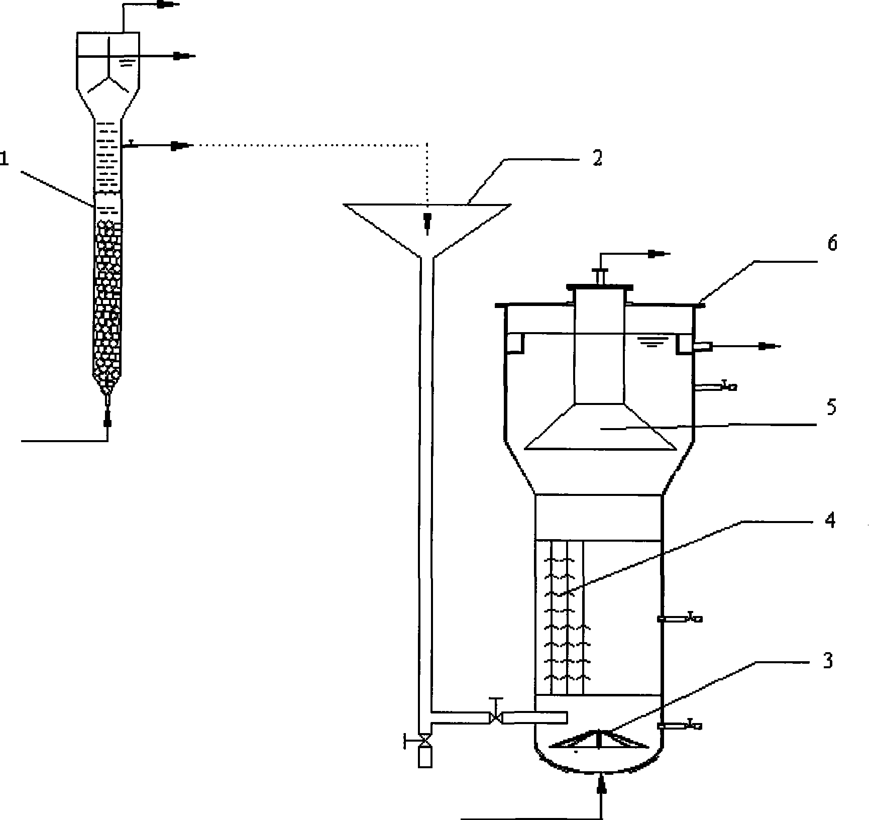 Bacterial fed-batch anaerobic ammonium oxidation apparatus and technology thereof