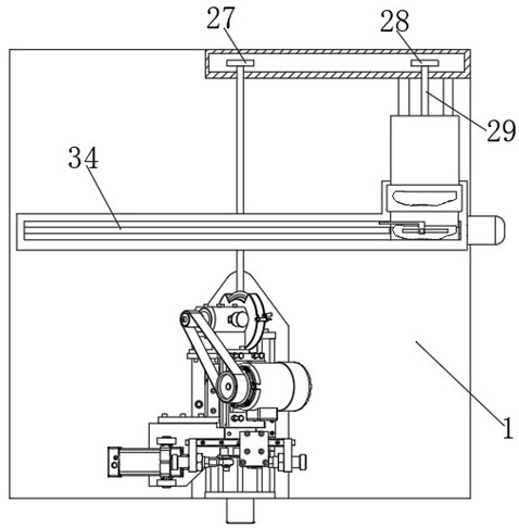 Grinding and polishing device for fan blades and working method of grinding and polishing device