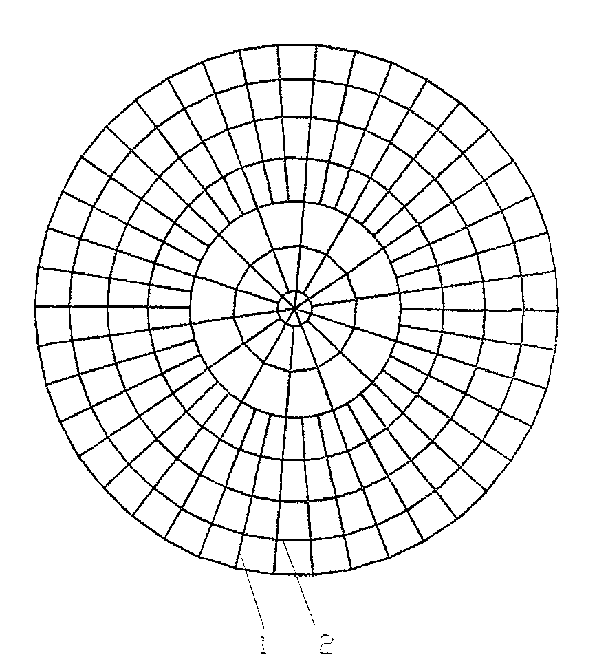 Local double layer open chord spherical reticulated shell