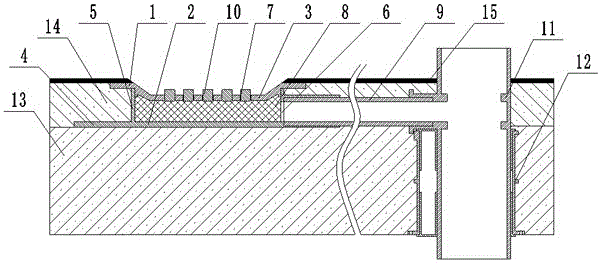 Drainage treatment system for accumulated water in the fill layer of the drainage system