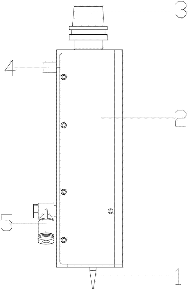 Controllable contact type scanning measurement head with constant measurement force
