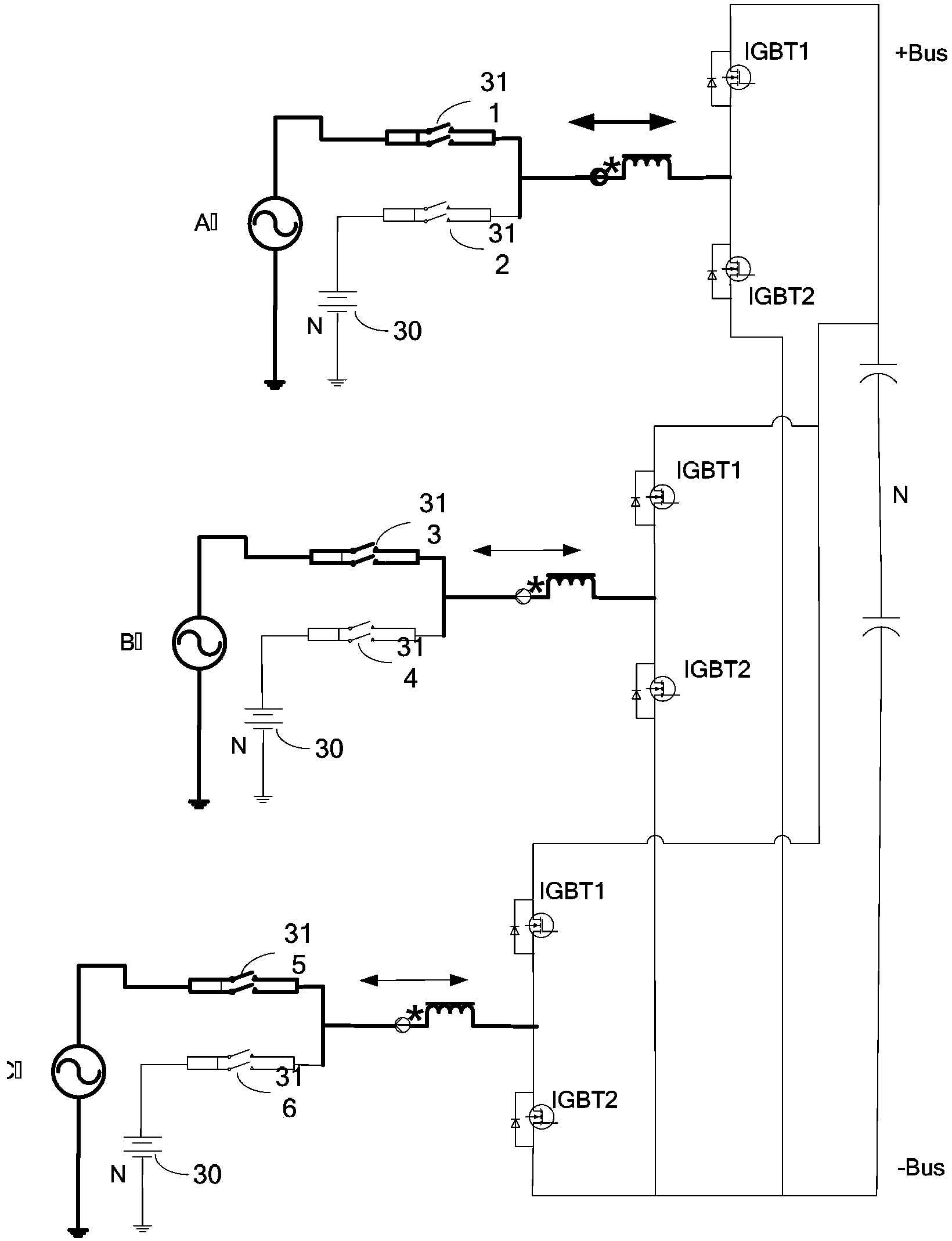 Uninterruptible power supply circuit