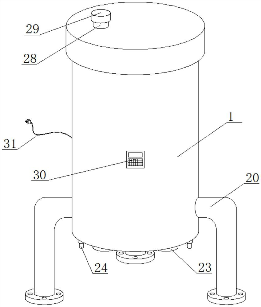 Oil field fracturing flow-back fluid sewage purification treatment device