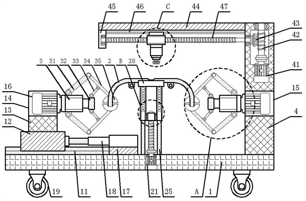 A kind of welding equipment and welding method for intelligent pantograph carbon slide plate