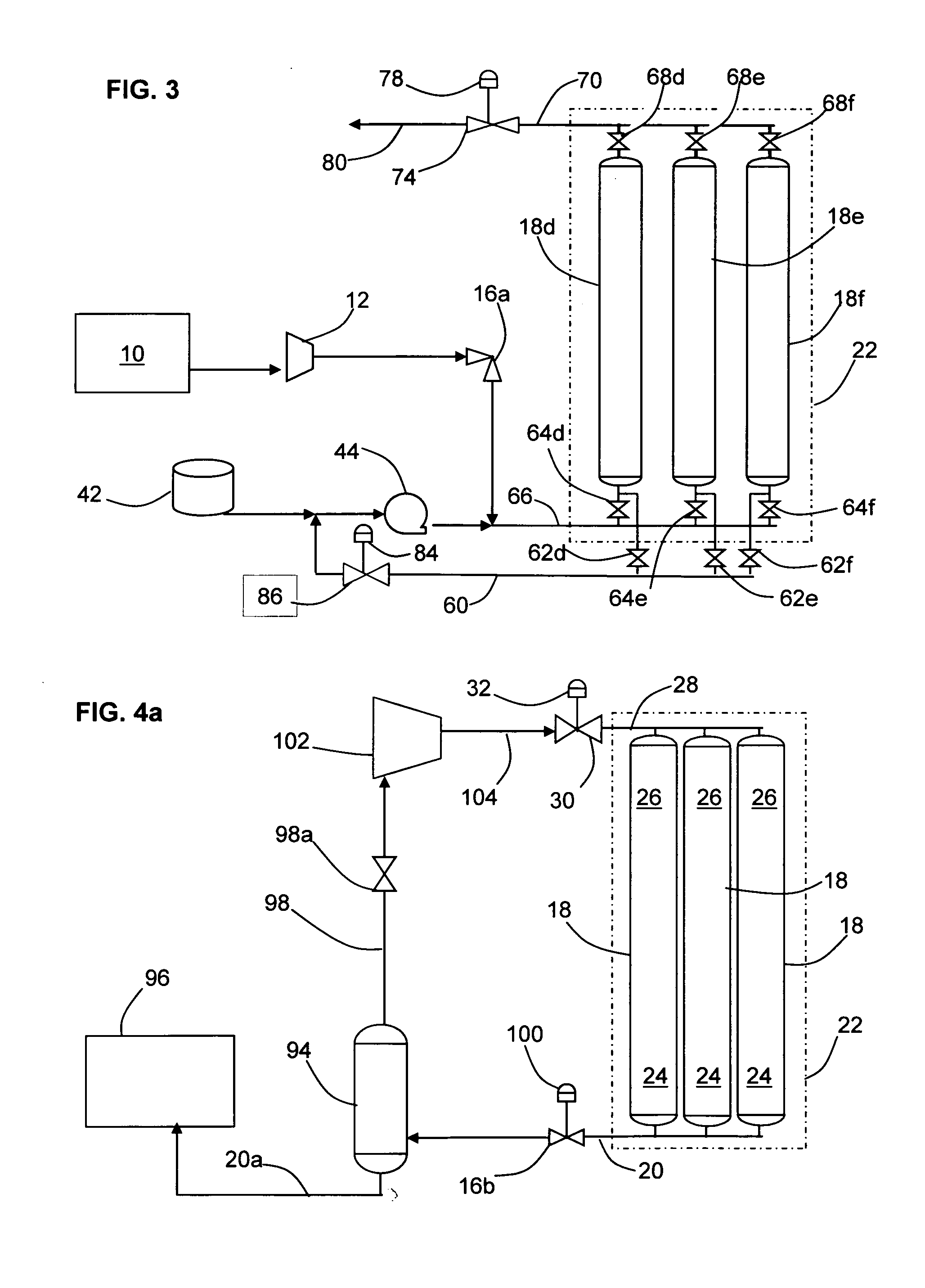 Apparatus and method for flowing compressed fluids into and out of containment