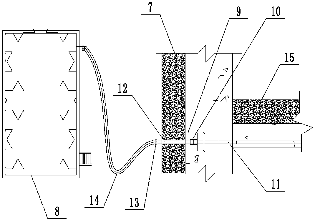 Direct heating type air source floor radiation heat supply system construction method