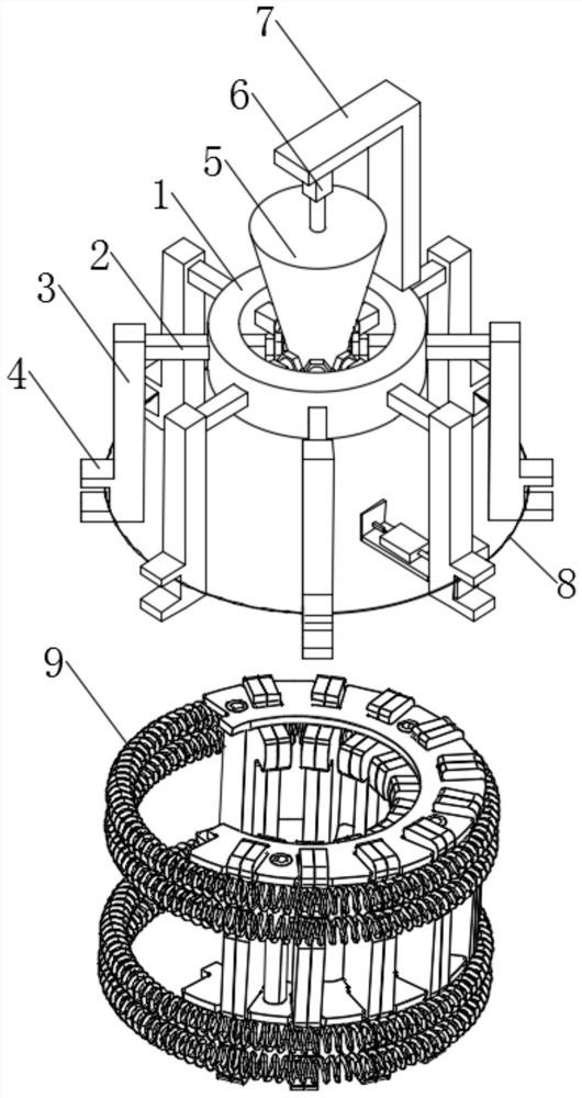 A kind of elastic measuring equipment and measuring method of contact spring