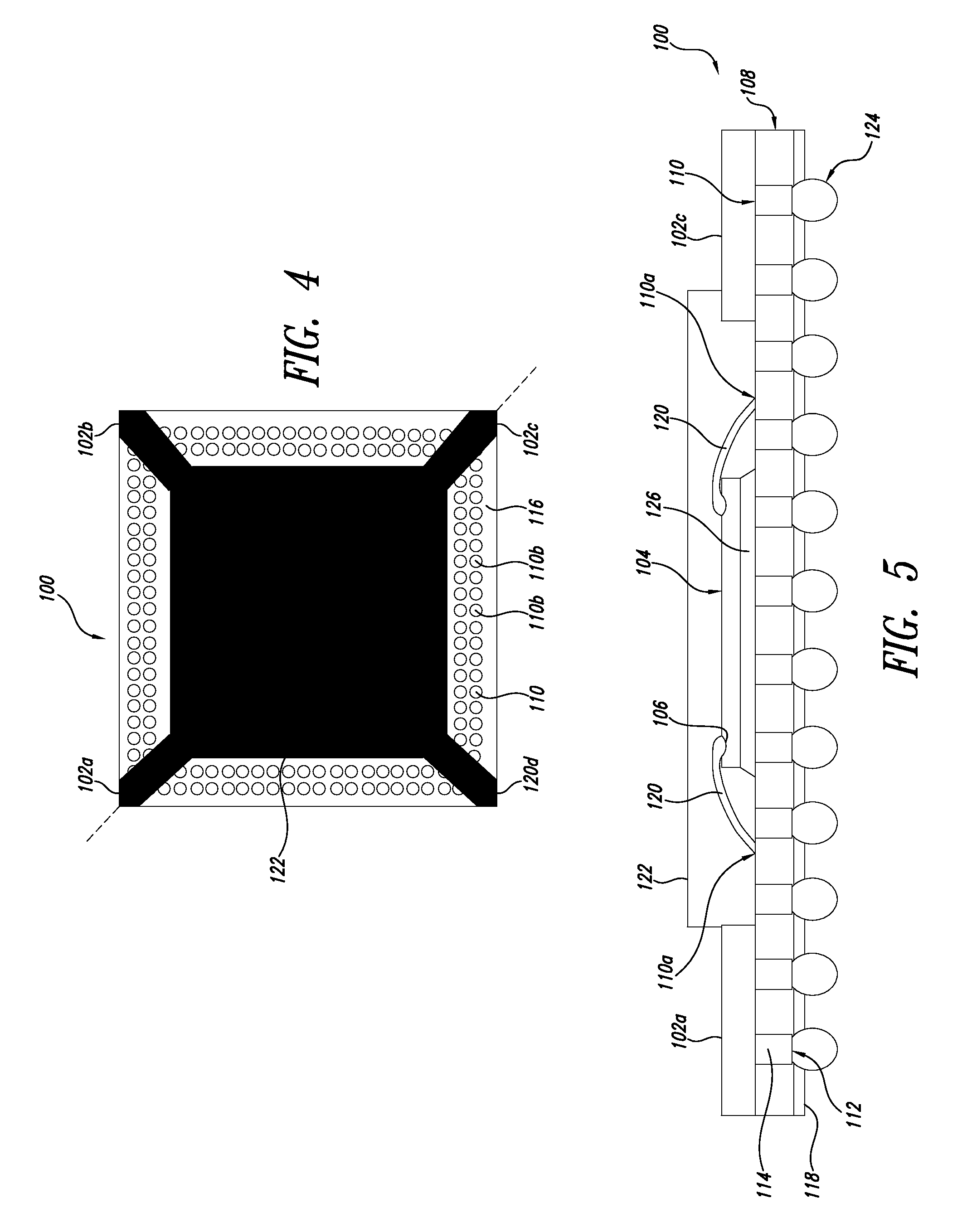 Chip package with coplanarity controlling feature