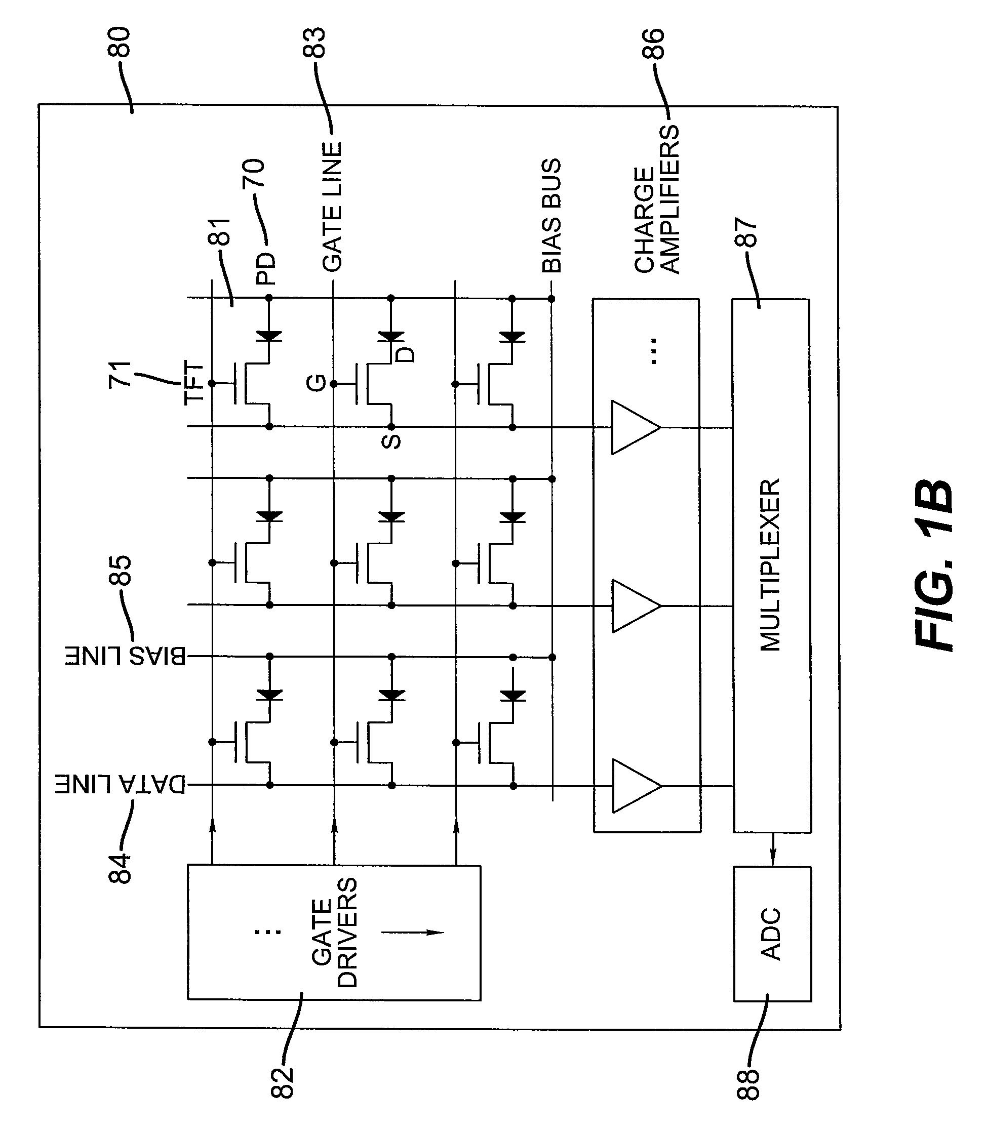 High fill-factor sensor with reduced coupling