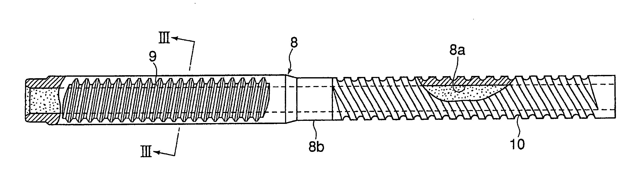 Shaft member with vibration damping function