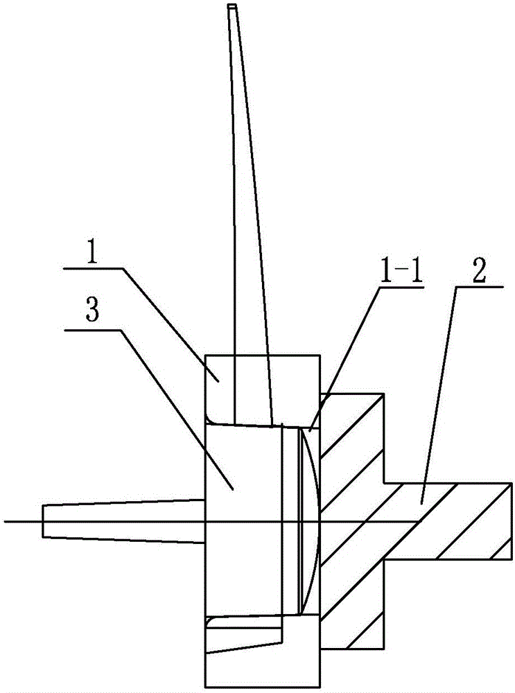 Decorative positioning device of automobile instrument pointer