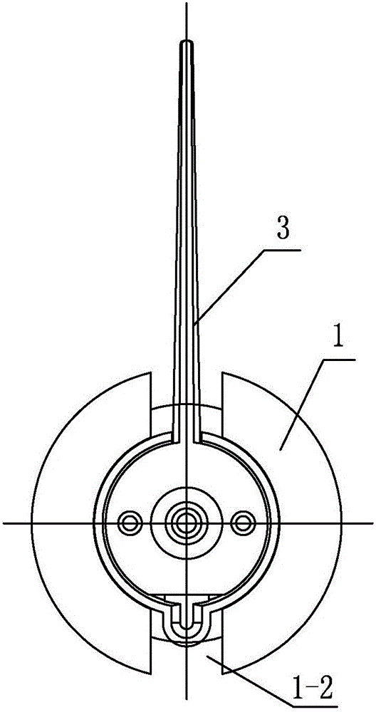 Decorative positioning device of automobile instrument pointer