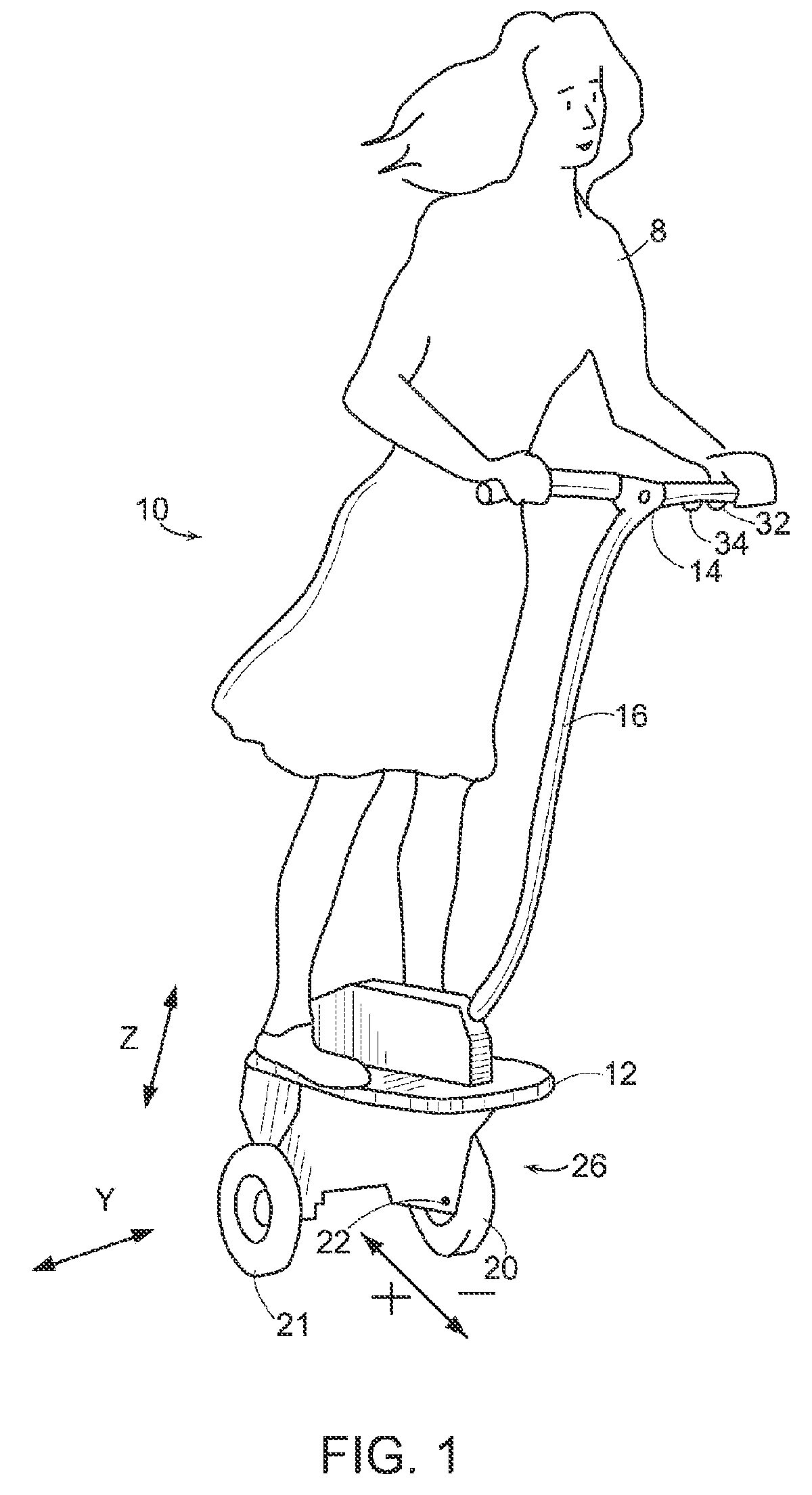 Control of a Personal Transporter Based on User Position