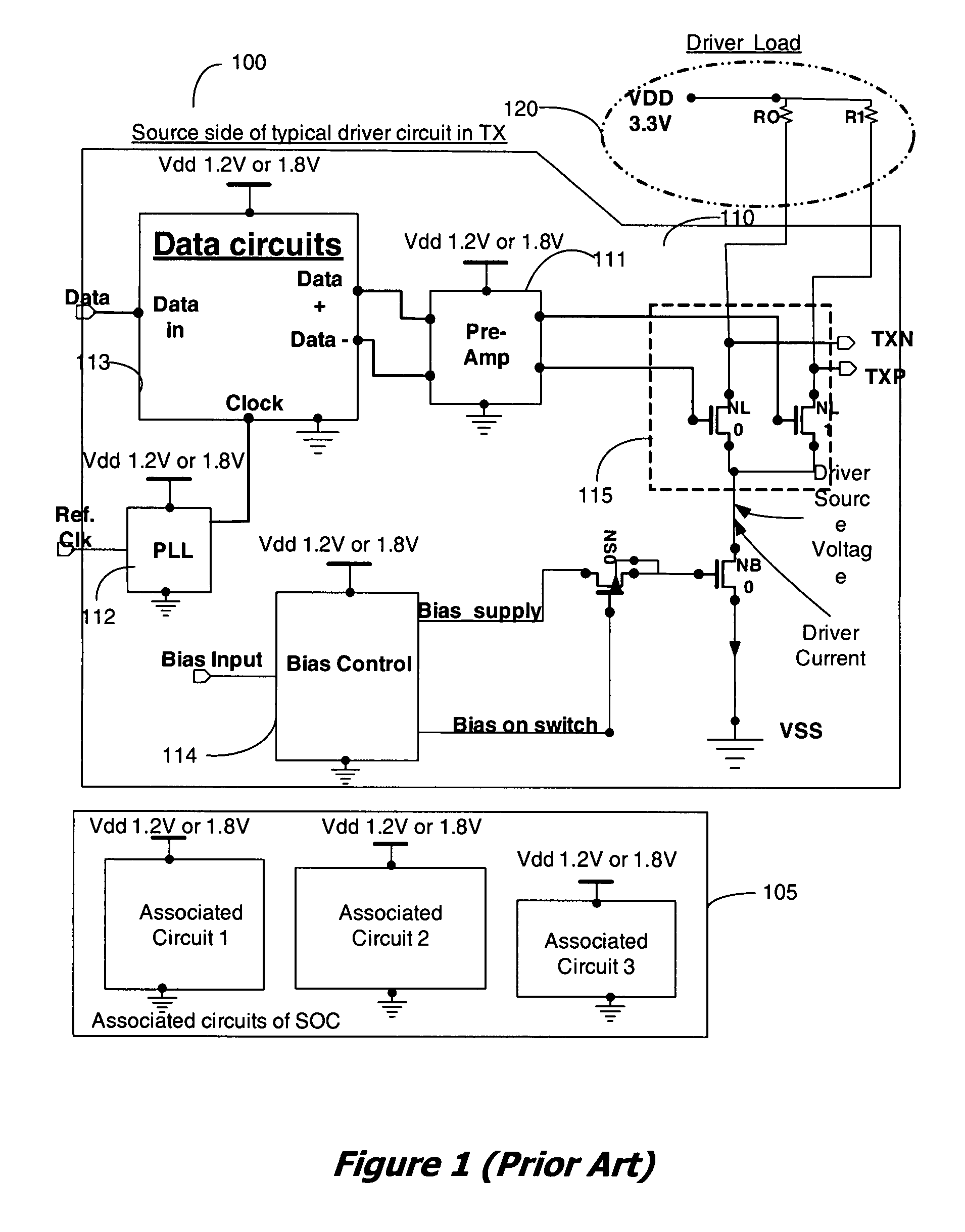 Apparatus and method for recovery of wasted power from differential drivers